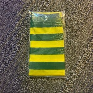 Striped Green and Yellow Knee High Socks